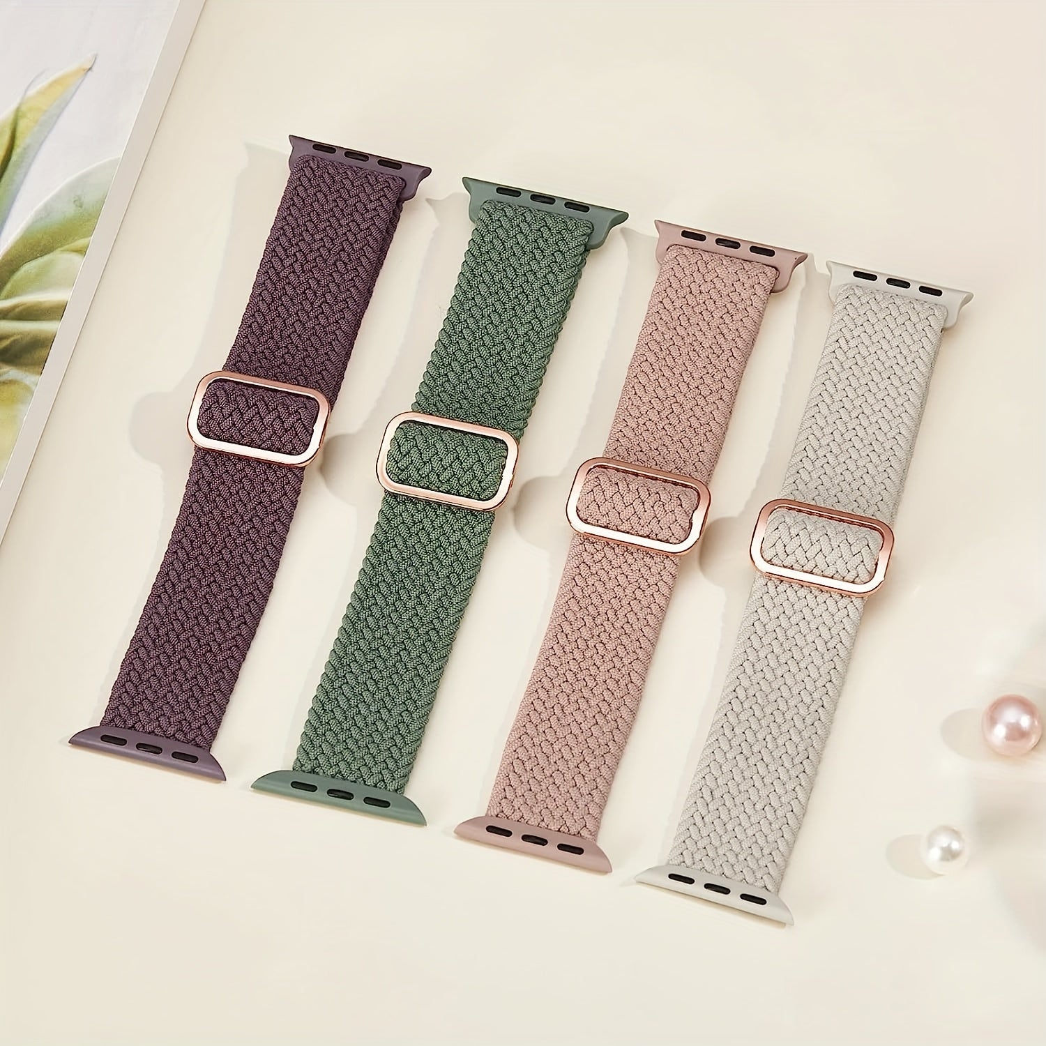 Nylon Watch Band for Smartwatch 38mm-49mm Men Women with Metal Clasp