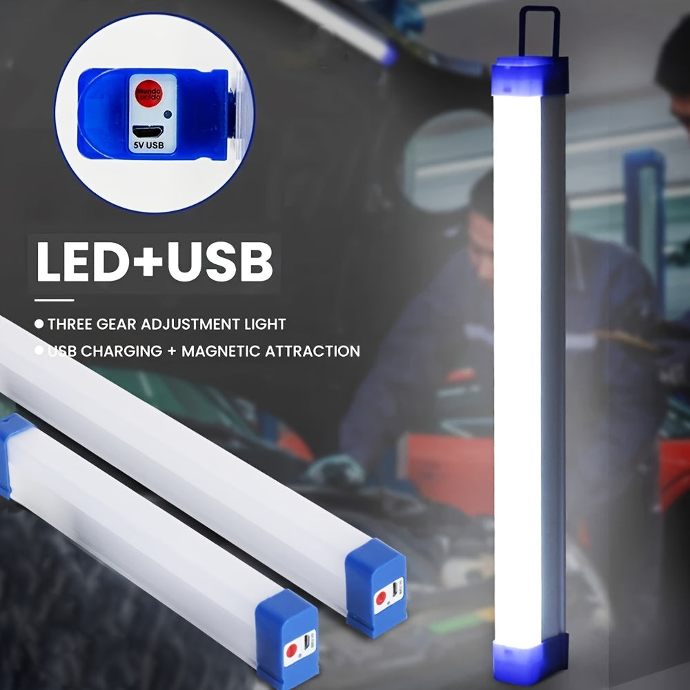 Lihangstar LED Camping Tube: Qayta zaryadlanadigan, Magnit quyruq, 3 ta yoritish rejimi, Geometrik dizayn, Portativ bozor yoritgichi, Osma qopqoq, O'z-o'zidan turadigan, Devorga o'rnatiladigan, 400mAh batareya, Yotoqxona tungi yoritgichi