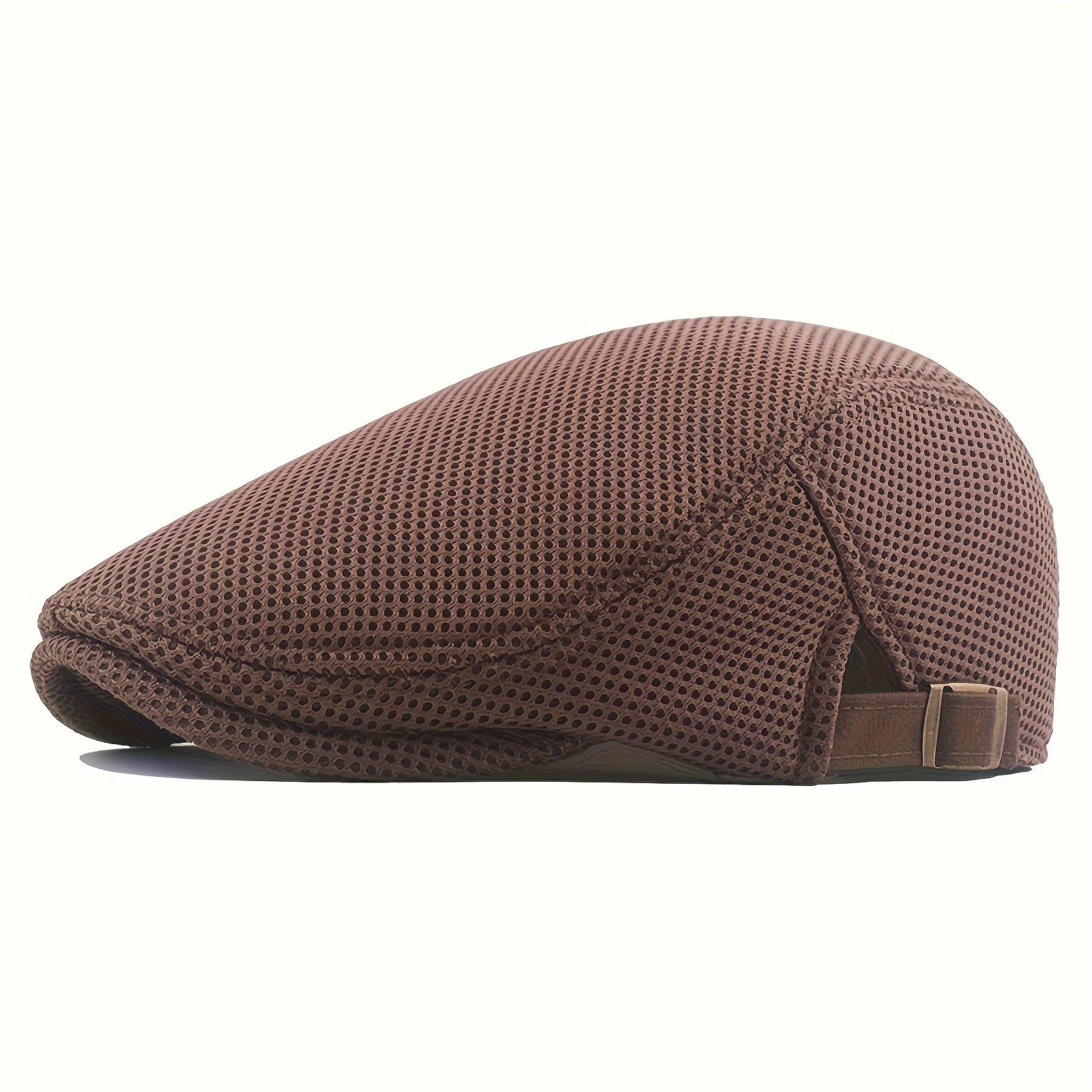 Men's Mesh Newsboy Cap Adjustable Breathable Sun Protection Polyester Street Style