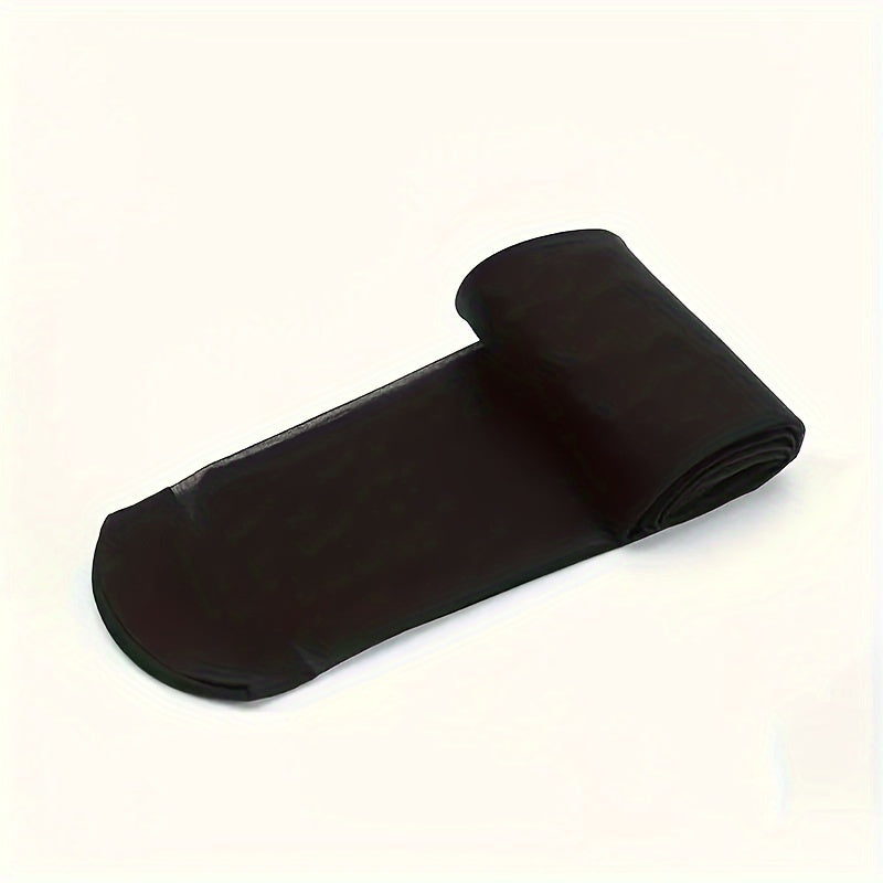 Women's Plus Size High-Waist Pantyhose Solid Color Control Top Ultra-Soft Durable Nylon Polyester