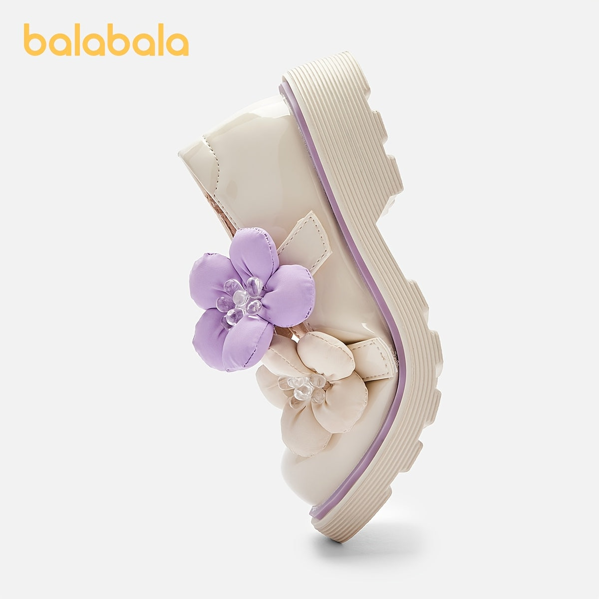 Zapatos de princesa para niñas con patrón de flores y cierre de gancho y bucle para primavera y otoño