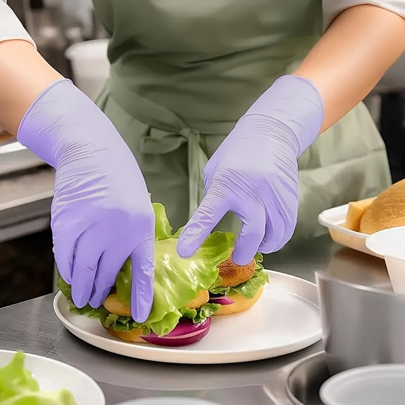 Одноразовые нитриловые перчатки многофункциональные водонепроницаемые противоскользящие для мытья посуды и уборки