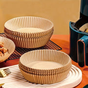 50 dona yopishmaydigan havo frayer uchun qog'ozlar, pishirish, grill qilish, suv o'tkazmaydigan, yog'ga chidamli