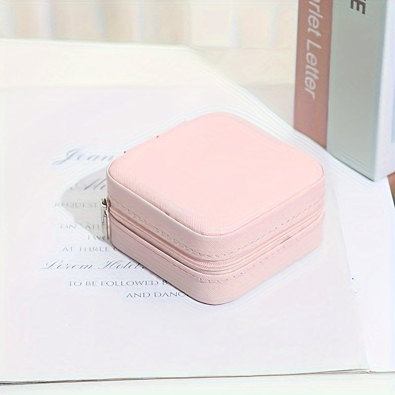 Travel Jewelry Organizer Box with Removable Dividers for Rings Earrings Bracelets Plastic