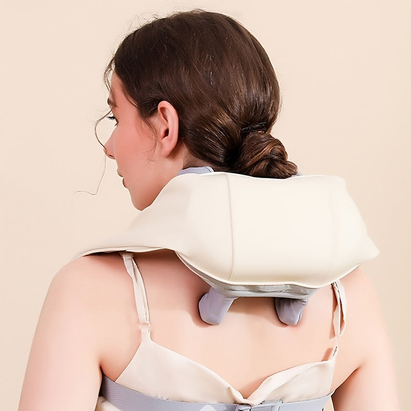 Cordless Shiatsu Deep Tissue Massager with Heat and Auto-Off for Neck and Shoulders