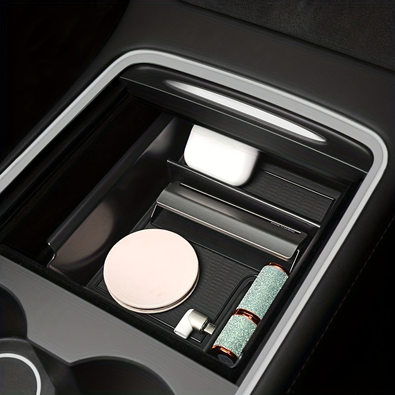 2 Packs Car Center Console Organizer for Tesla Model 3/Y, Storage Box, Tidy Interior