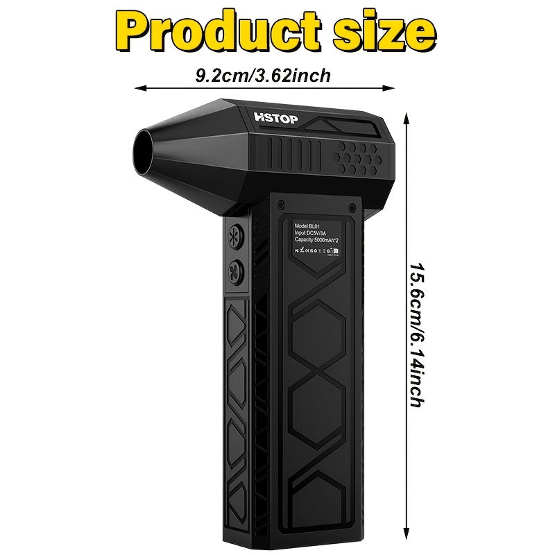 Портативный многофункциональный воздуходувка ABS, перезаряжаемый через USB, охлаждение, кемпинг, офис, барбекю