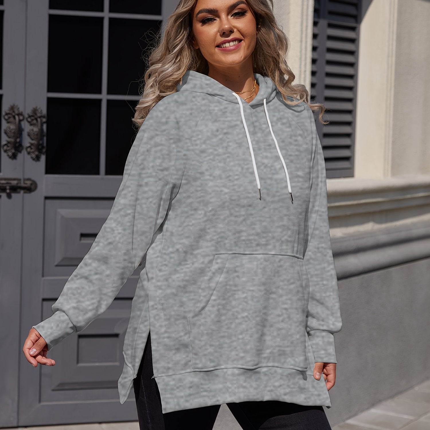 Sudadera con capucha de algodón de talla grande con cordón y estilo casual de manga larga

Source:
Plus Size Cotton Split Drawstring Hoodie Casual Long Sleeve Sweatshirt