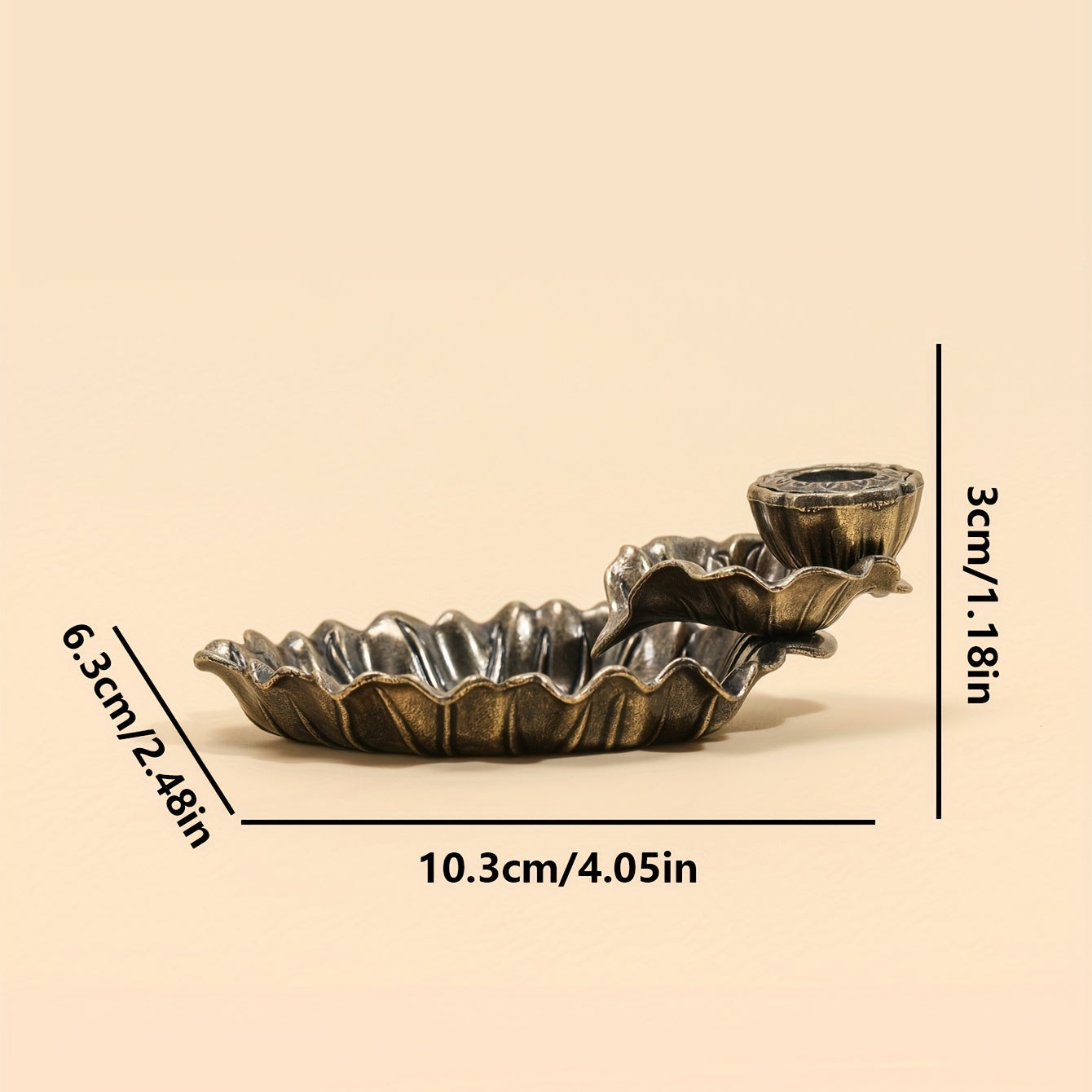 Ceramic Pisces Incense Burner with Retro Reverse Flow Design for Home Decor