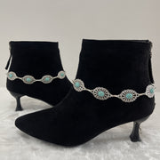 Women's Shoe Chains Bohemian Faux Turquoise Vintage Festive Gift 2 Pack