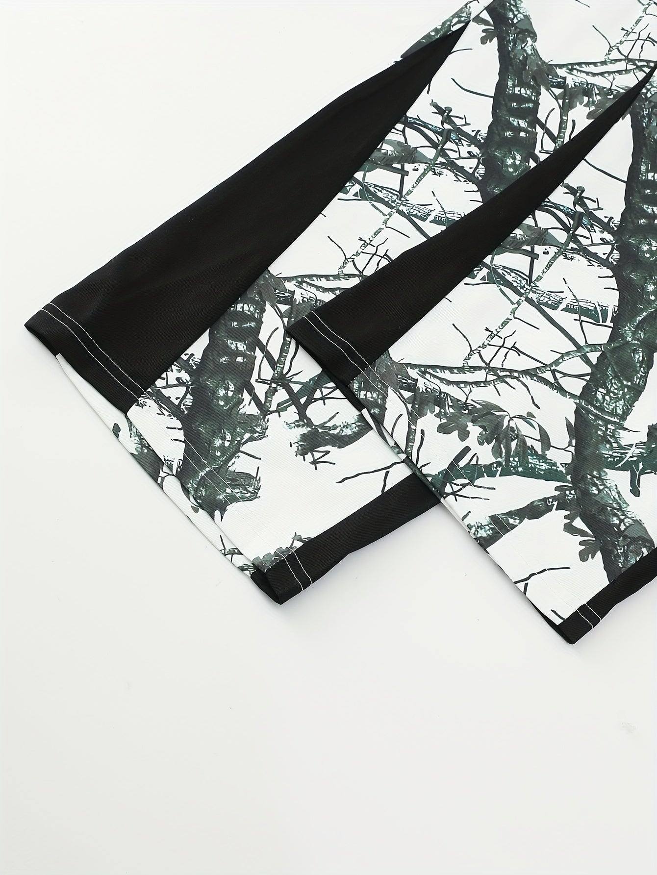 Plus Size Men's Camo Cargo Pants All Over Print Non-Stretch Polyester Casual Workwear Leisure