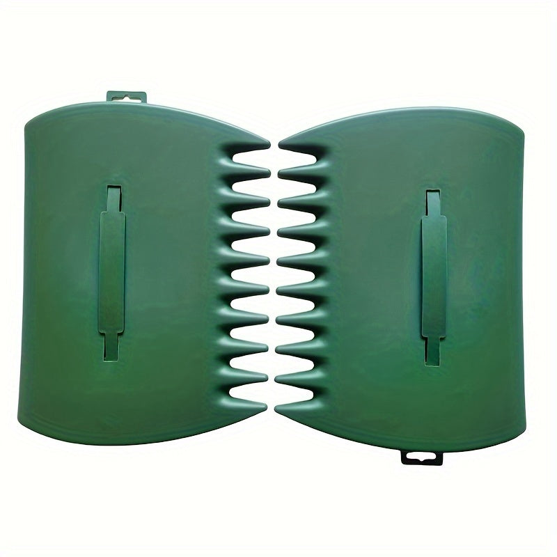 Large Plastic Leaf Scoops Set for Yard Cleanup Garden Rakes Debris Collection