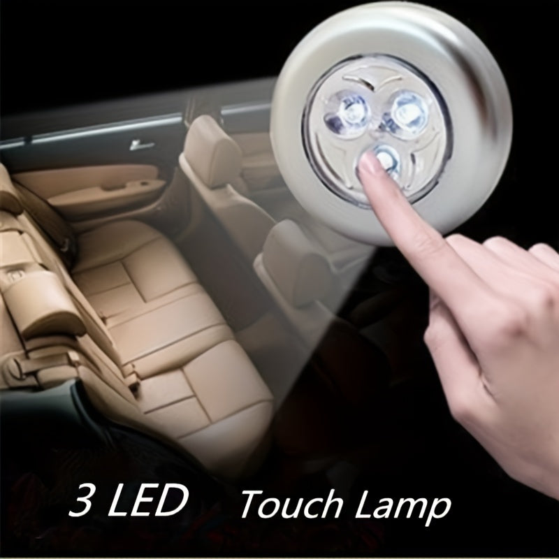 Set of 2 Modern Touch Wall Lights for Kitchen Cabinets and Closets Battery-Powered No Batteries Included