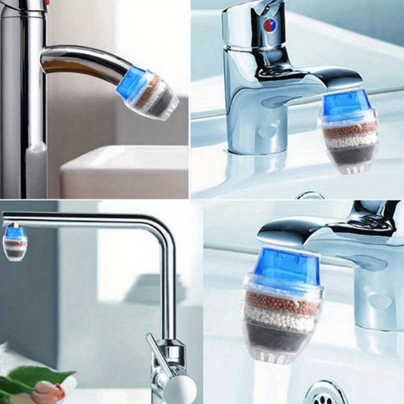 5-Layer Activated Carbon Faucet Water Filter for Kitchen and Bathroom