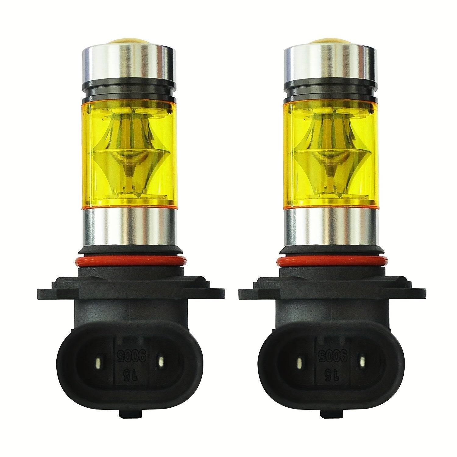 2 dona LED duman chiroqlari, 6000K oq, 4300K sariq, 1200 Lumen, 12-24V