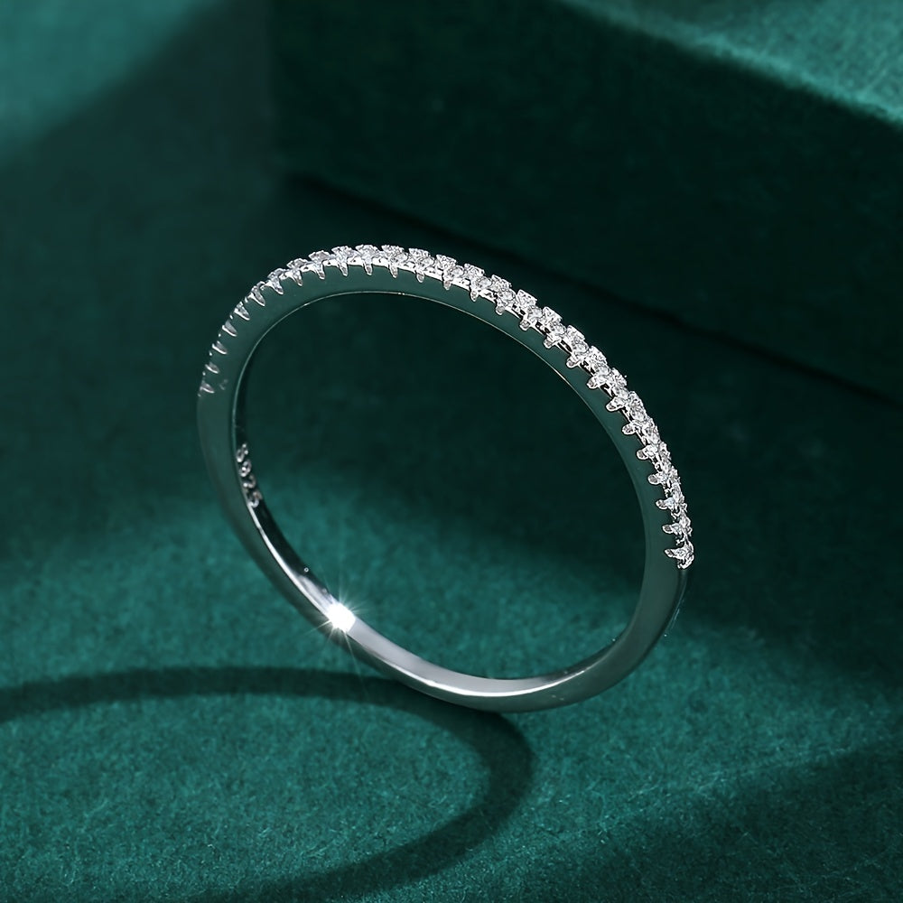 Удивительное цветочное оформление кольца из серебра 925 пробы для женщин с синтетической цирконией - идеально подходит для повседневной носки и подарка на День святого Валентина, подходит для всех сезонов