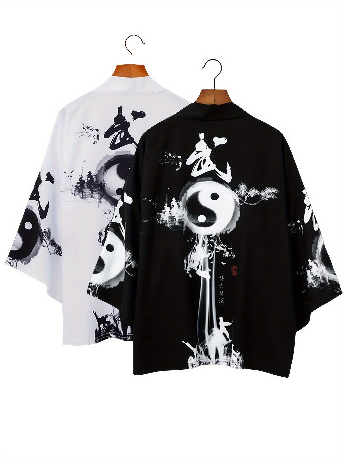 Кардиган свободного кроя с этническим узором для мужчин, женщин и пар, полиэстер, повседневная одежда для всех сезонов