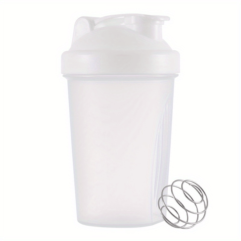 400ML Leakproof BPA-Free Shaker Bottle with Stainless Steel Whisk for Protein Shakes