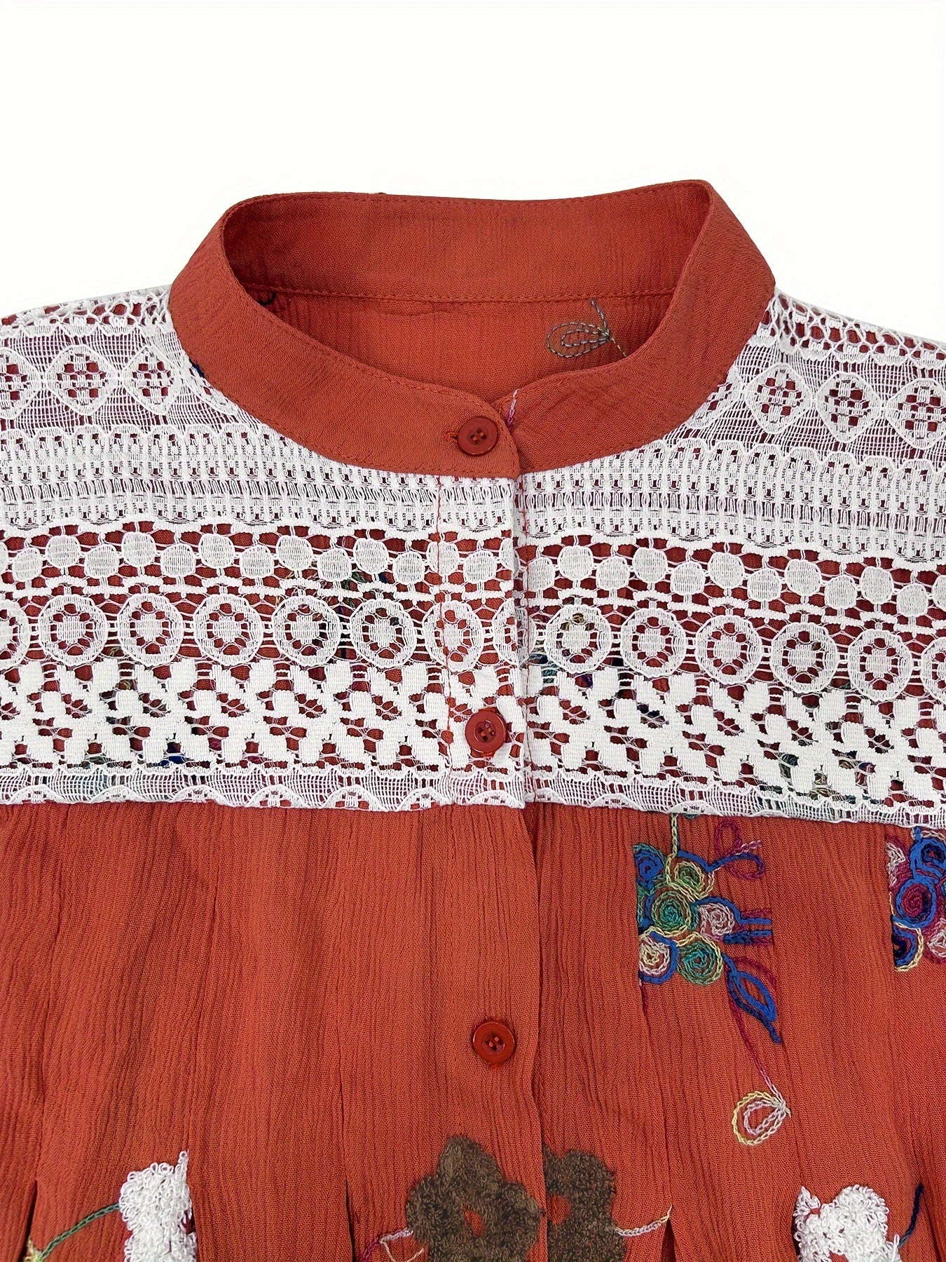 Women's Ramadan Floral Print Kaftan Abaya Casual Long Sleeve Woven Polyester