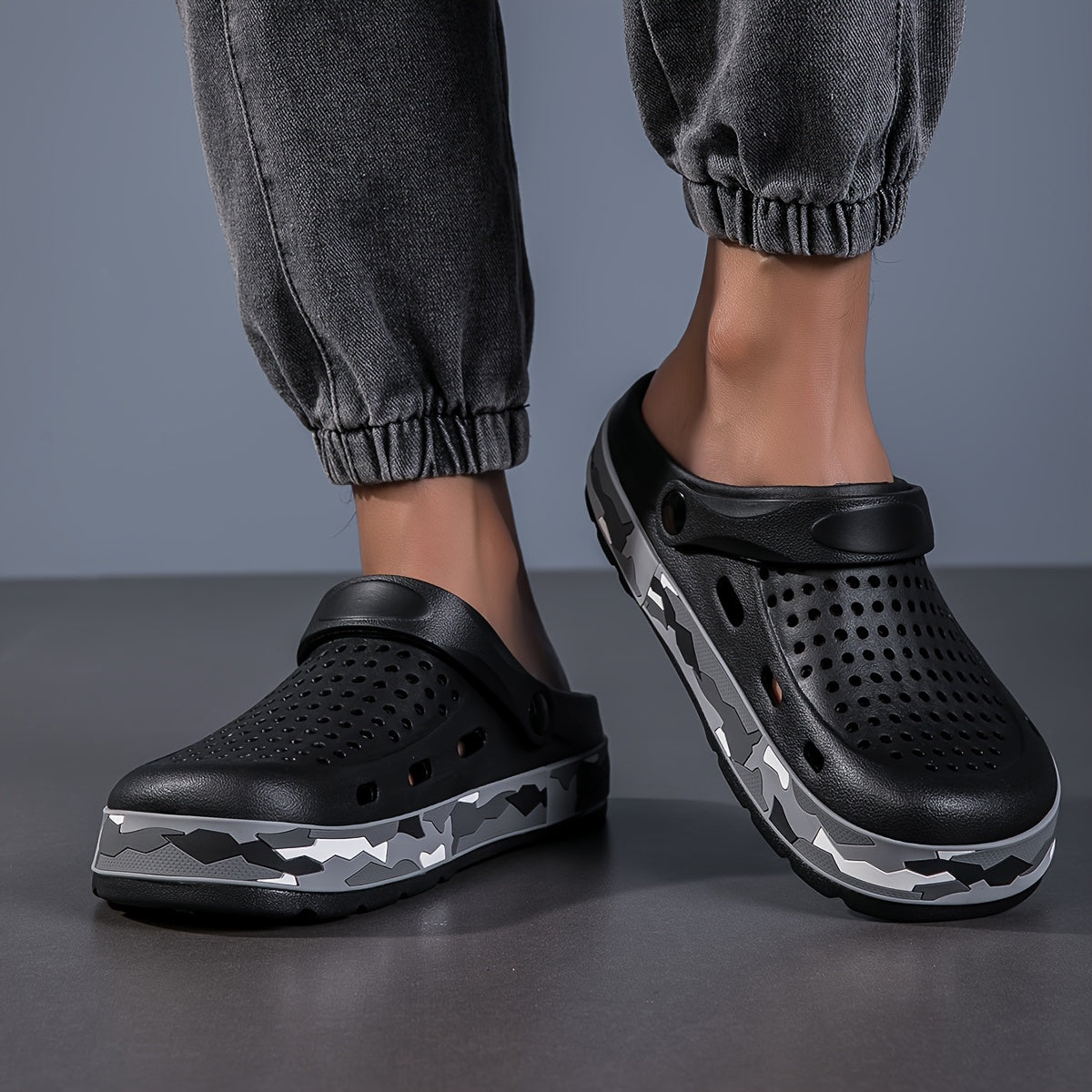 Men's Camouflage EVA Clogs for Outdoor Summer Hiking Beach Water Activities