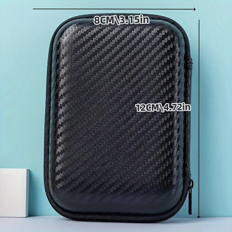 Faux Leather Digital Accessories Organizer for Earphones Cables and Gaming Storage