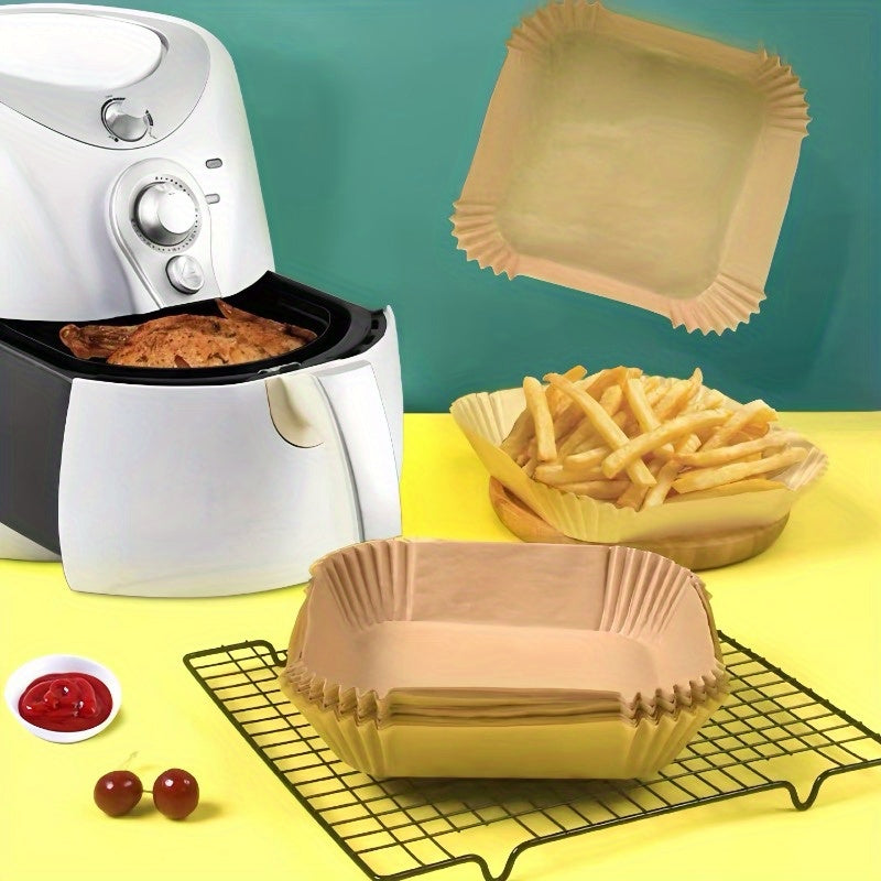 50/100 dona Quruq yopiladigan kvadrat havo qovurish panjaralari, issiqlikka chidamli pech va qovurilgan panjara aksessuarlari