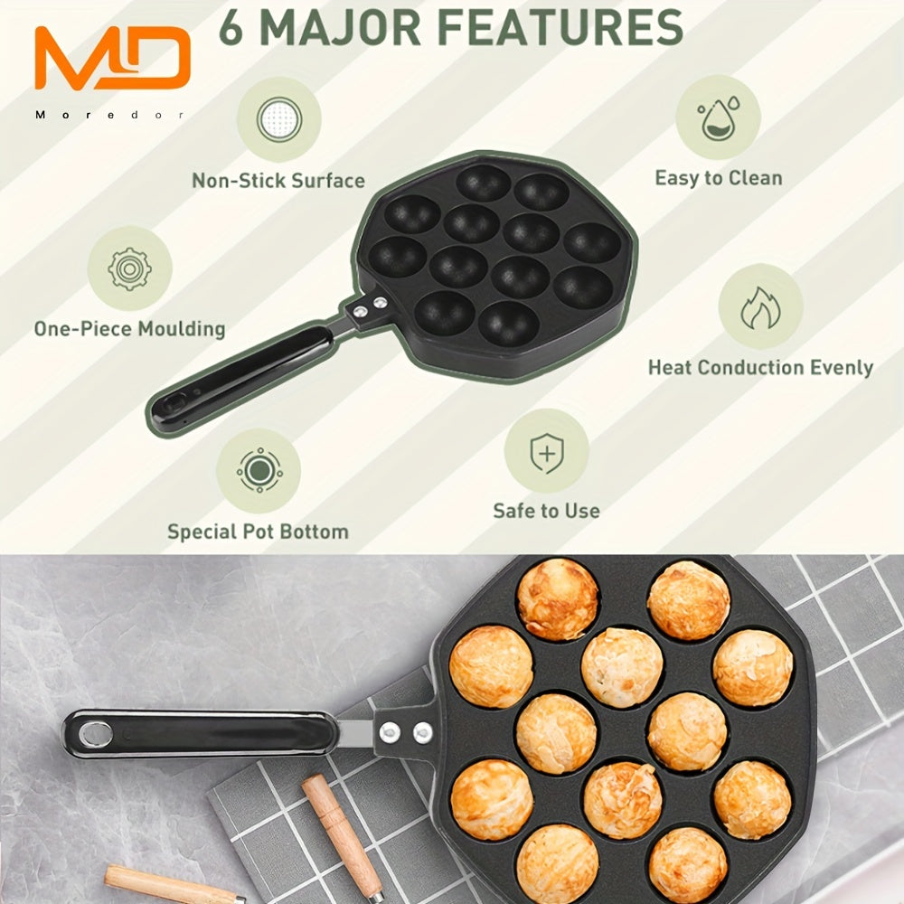 Non-Stick Takoyaki Pan for Home and Restaurant Use, 1 Pc