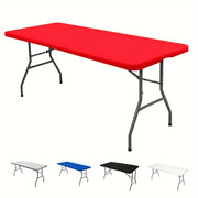 Rectangular Polyester Table Cover for Events, Washable and Versatile