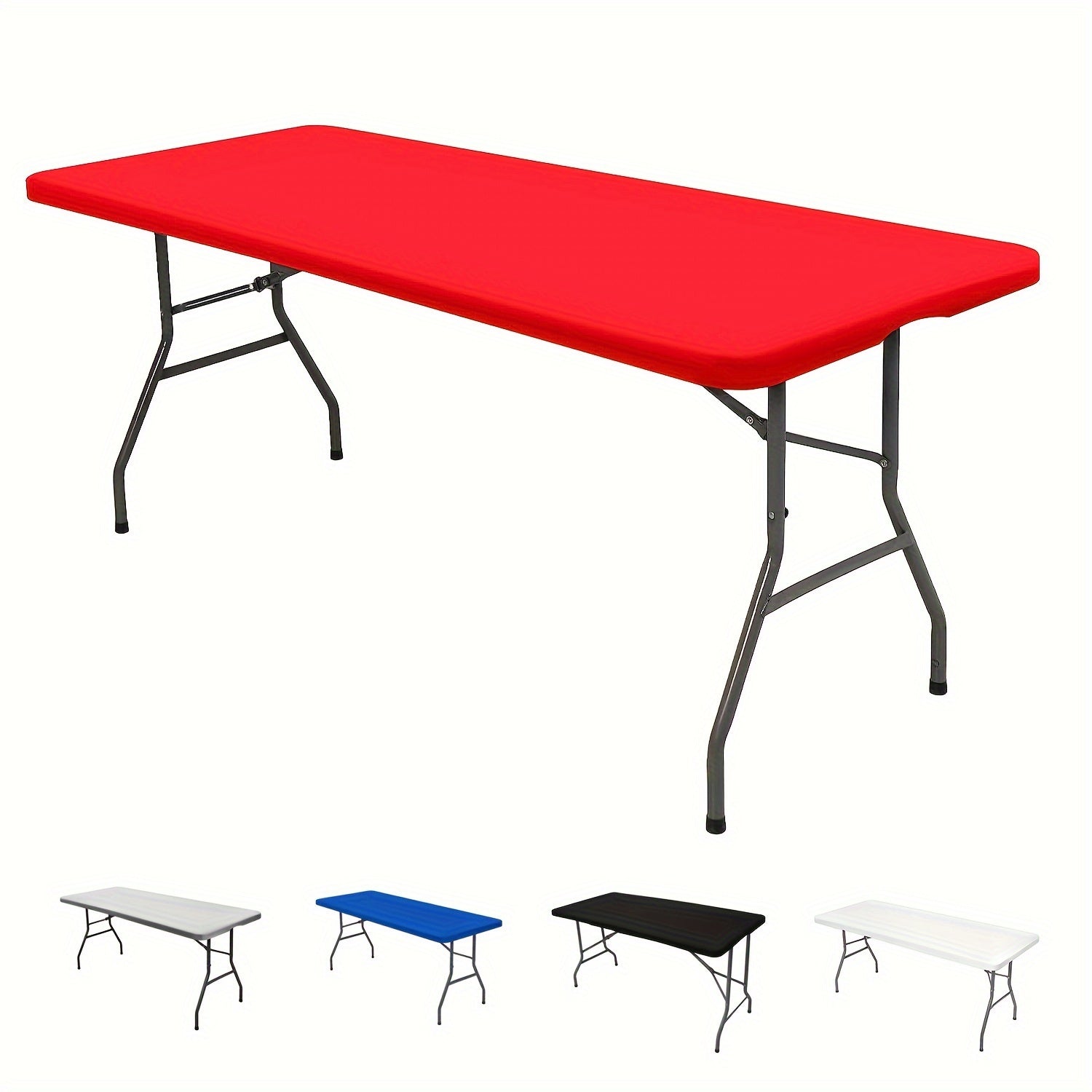 Rectangular Polyester Table Cover for Events, Washable and Versatile