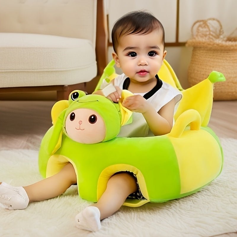 Kids Support Seat for Ages 3-12 Months Pink Green Plush Sitting Chair for Kids