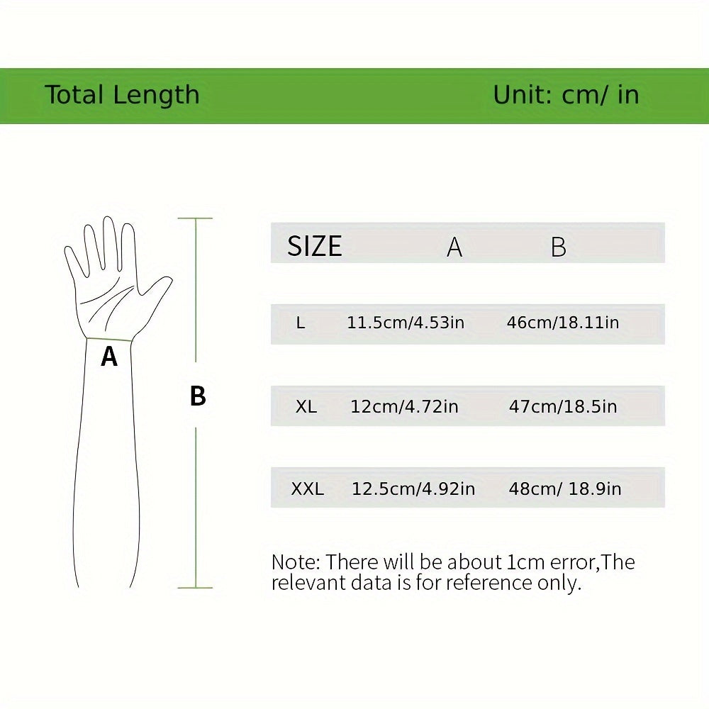2 juft qo'y terisi qo'lqoplari, to'quv paxta yenglari bilan asalarichilik uchun, mustahkam material, o'lcham L/XL.