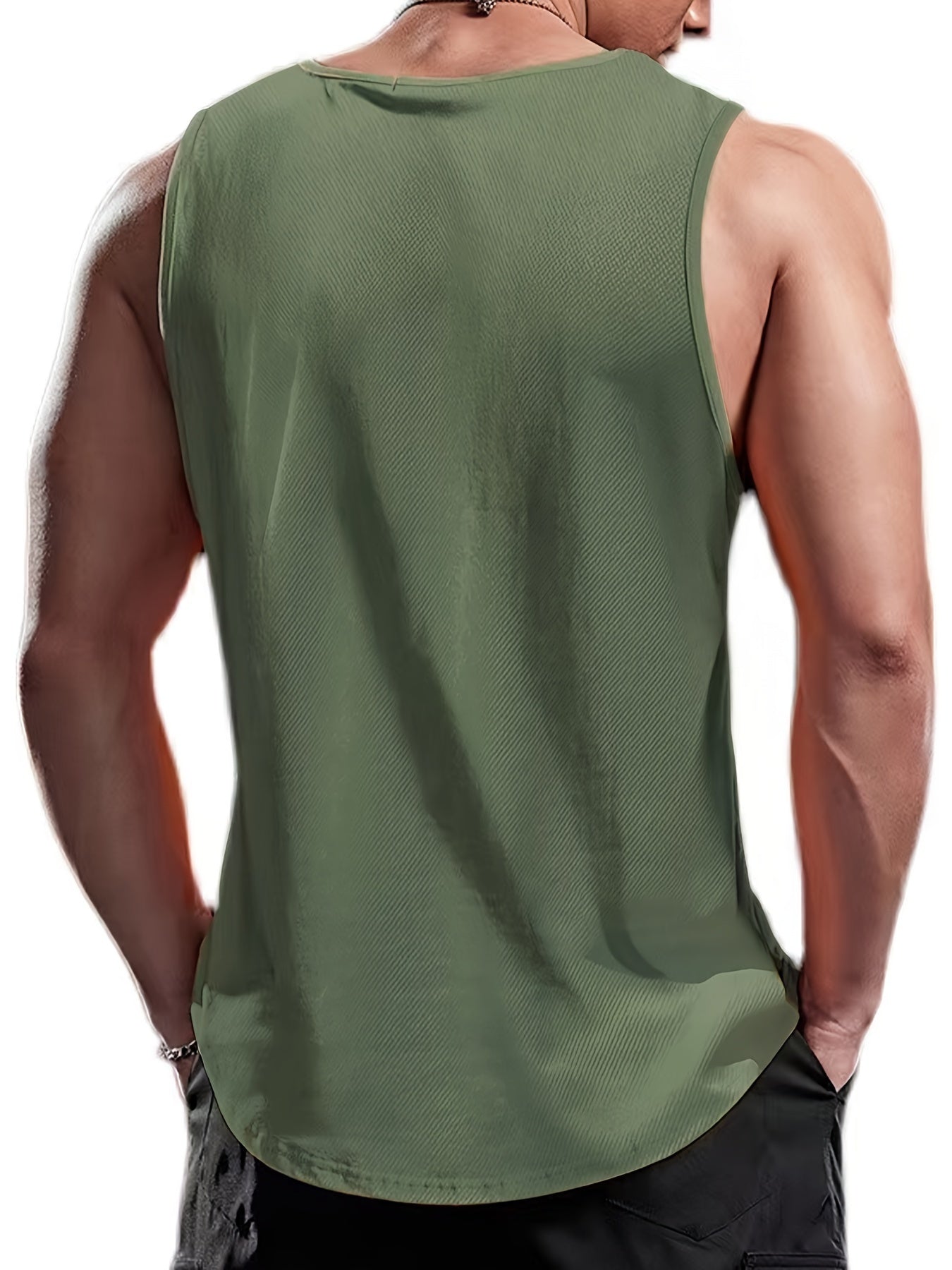 Men's Quick-Dry Moisture-Wicking Tank Top for Gym Sports and Workout