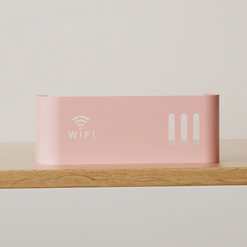 Wall-Mounted WiFi Router Storage Box Durable Space-Saving Organizer for Home Office