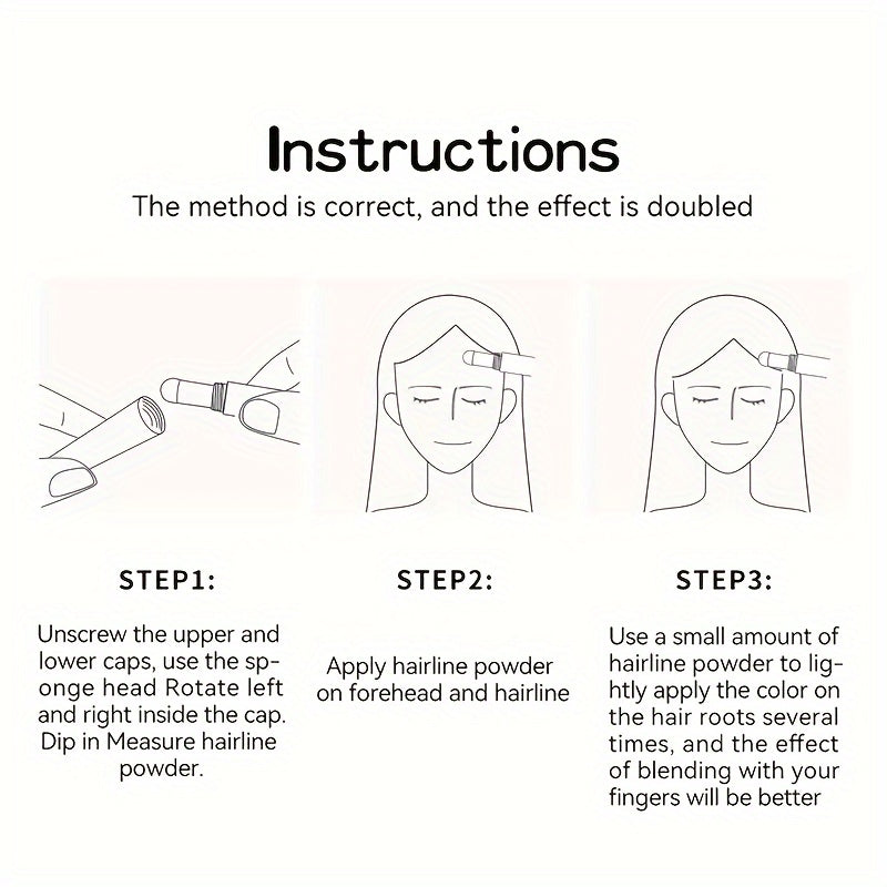 Ayollar uchun soch chizig'i kukli qalam, suv o'tkazmaydigan ildizni yashirish uchun kontur qalam