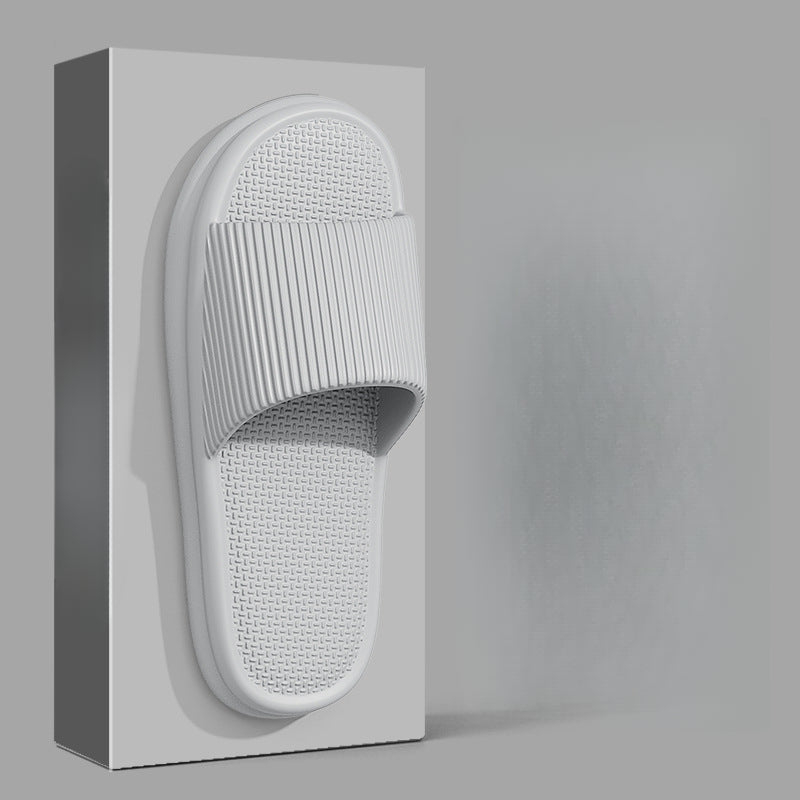 Women Summer Slides Lightweight EVA Open-Toe Slippers Black White