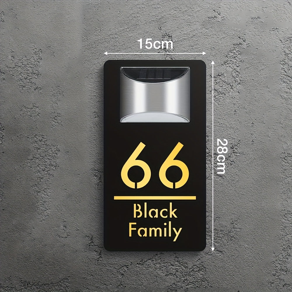 Shaxsiylashtirilgan 3D Akril Manzil Belgisi