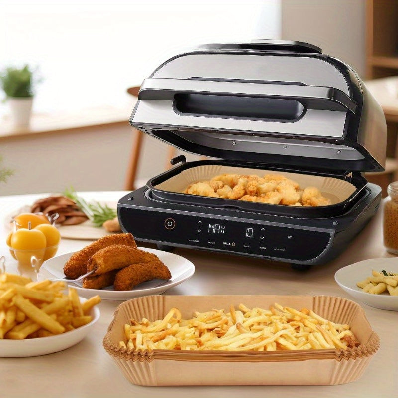 Rectangular Non-Stick Air Fryer Liner Baking Paper Oil Water Resistant Kitchen Accessory