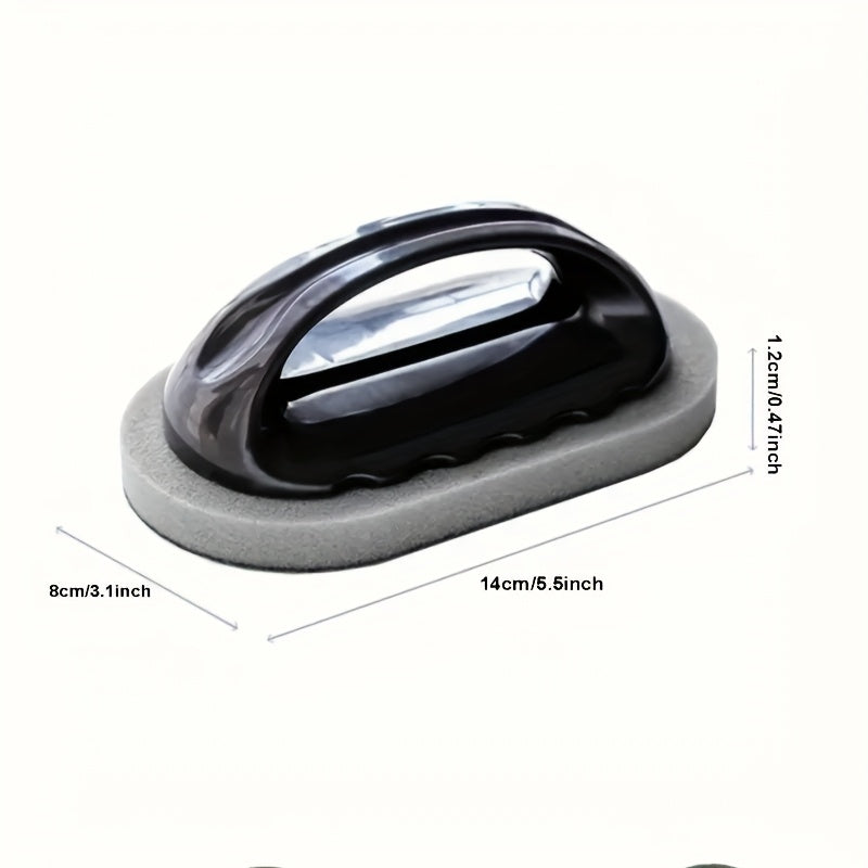 Многофункциональная губка-щетка с пластиковой ручкой для стойких пятен и ржавчины