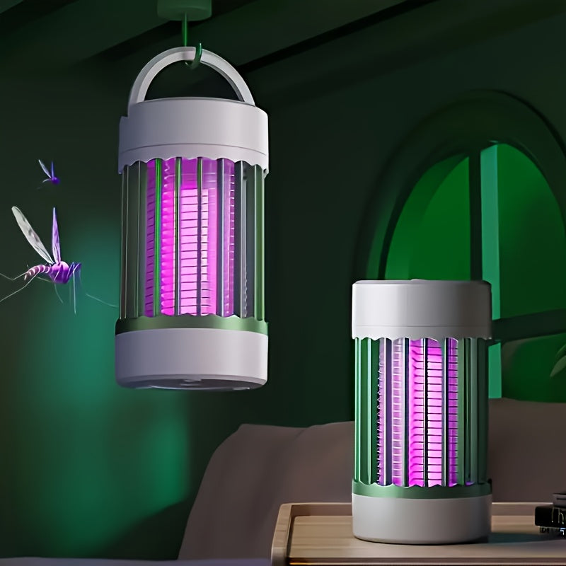 Sukutli USB quvvatlangan komar lampasi, UV yorug'ligi yordamida, kimyoviy bo'lmagan 360° tuzoq, shovqinsiz.