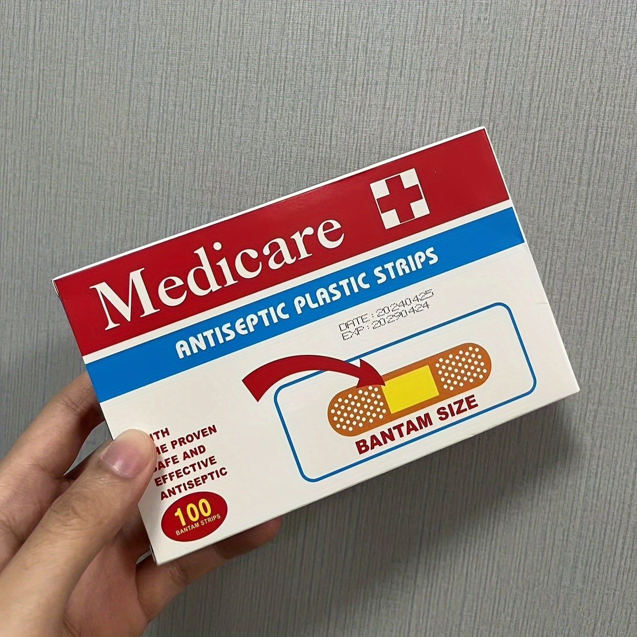 Breathable Nonwoven First Aid Bandages Pack of 100 for Wound Care