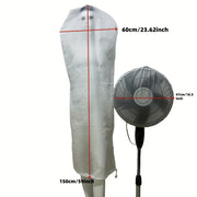 1 dona Zamonaviy Umumiy Nylon Yumshoq Holat Fan Tozalash Qopqog'i Pedestal Fanlar, Pol Qizdirgichlar va Konditsionerlar uchun, Yuviladigan va Qayta ishlatiladigan, Ichki va Tashqi foydalanish uchun