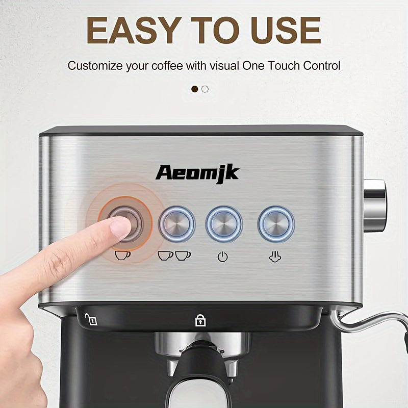 Stainless Steel Espresso Machine 20 Bar Coffee Maker with Thermometer