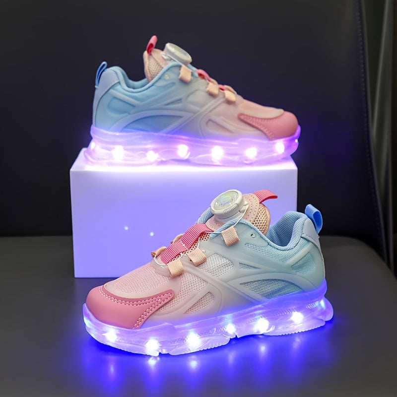 Colorful LED Shoes for Boys and Girls with 16 Light Modes Light-Up Laces Casual Running Sneakers