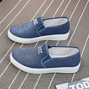 Zapatos planos transpirables para mujer, fáciles de poner, cómodos y casuales