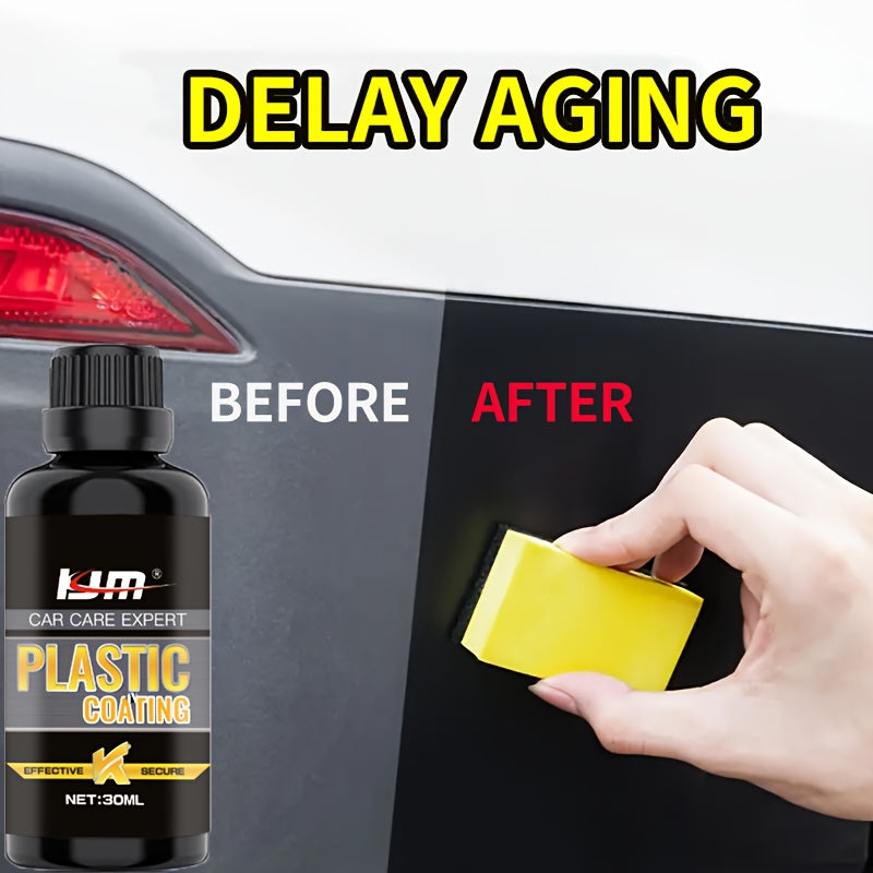 Набор для ремонта пластика внутри автомобиля, черное покрытие для ремонта, воск