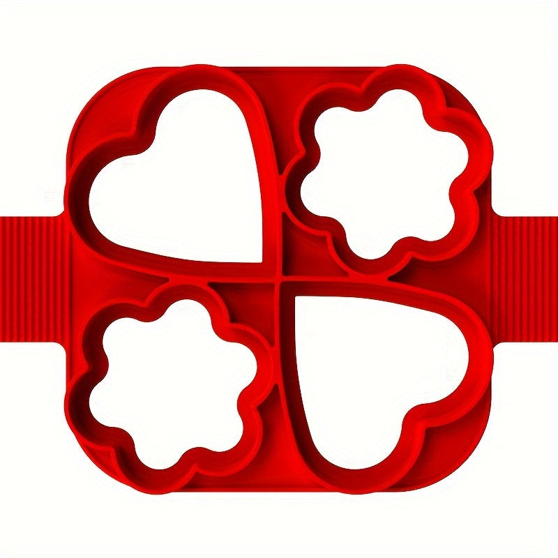 Silicone Egg Omelet Mold Flower Heart Star Round Pancake Maker Kitchen Supplies