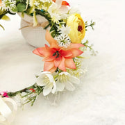 Floral Garland Crown Hair Wreath Headband for Wedding and Party