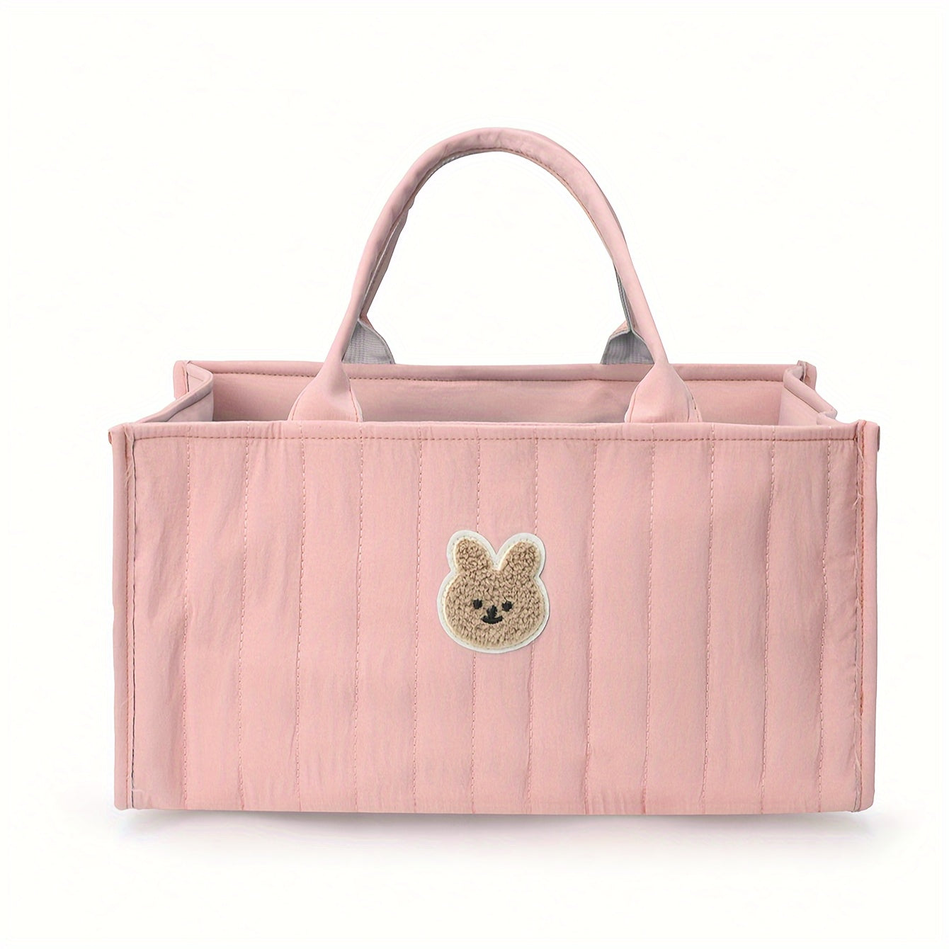 Large Capacity Foldable Diaper Caddy Organizer for Baby Essentials Storage Basket