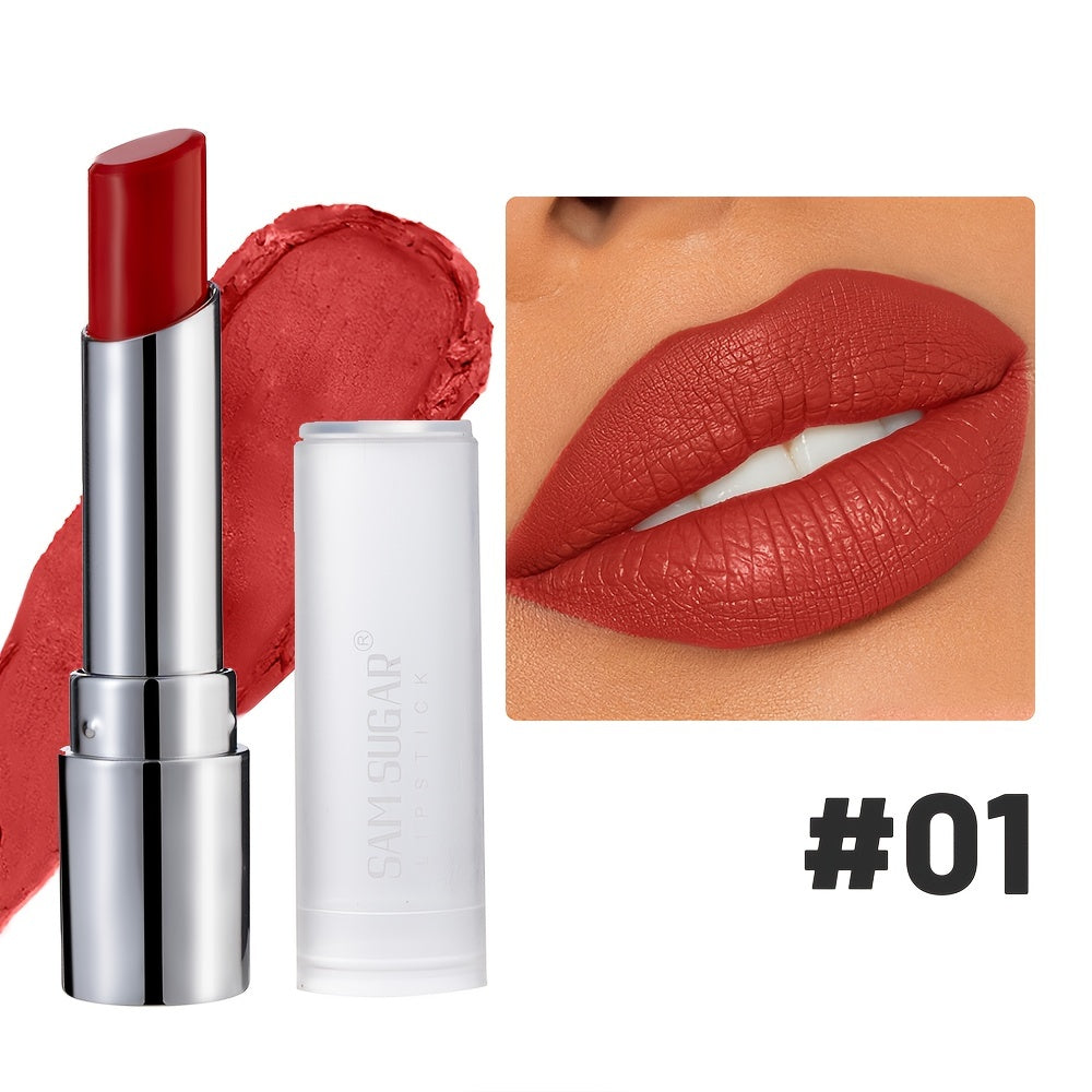 Lápiz de labios de terciopelo mate para mujer, a prueba de agua, de larga duración, brillo de labios, 6 colores