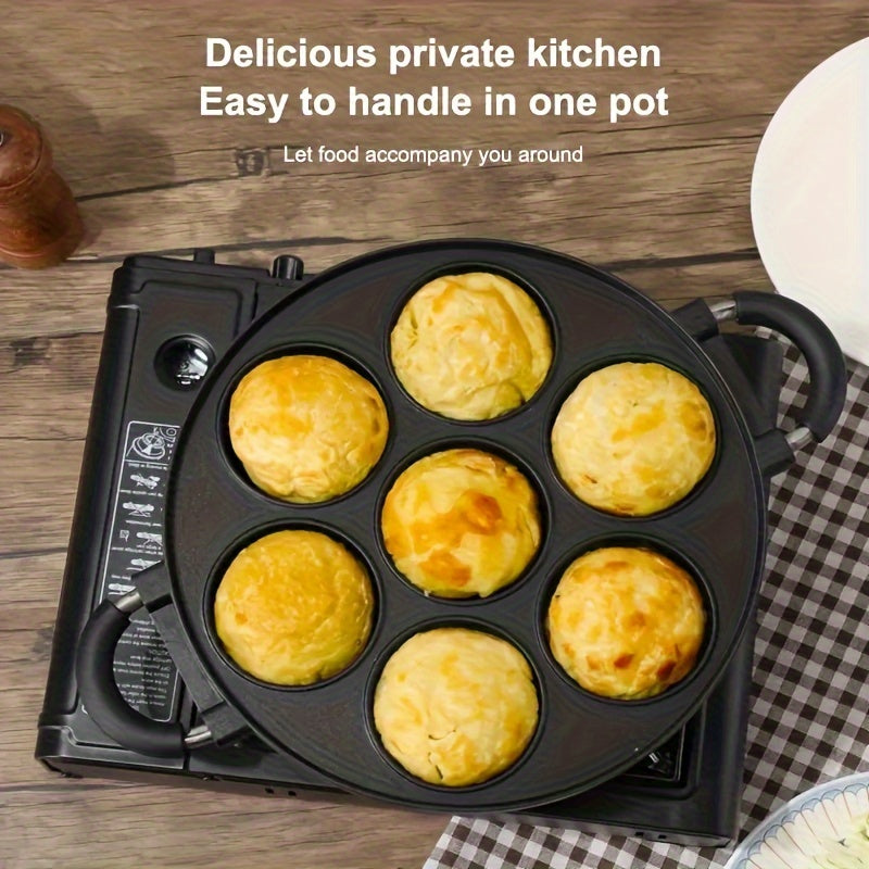 7 teshikli ko‘p funksiyali Octopus Ball Machine, tuxum uchun tort qolibi, ko‘p qirrali oshxona uchun yopishmaydigan qozon. Oson tozalanadi, joyni tejovchi dizayn. Uyda pishirish va ochiq havoda foydalanish uchun ideal.